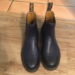 Dark blue doc martens